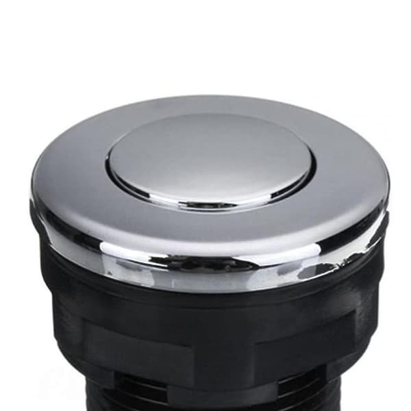 Pneumatisk trykknap til badekar, spa, afløb, sort, 34 mm, SEMAket, Sort