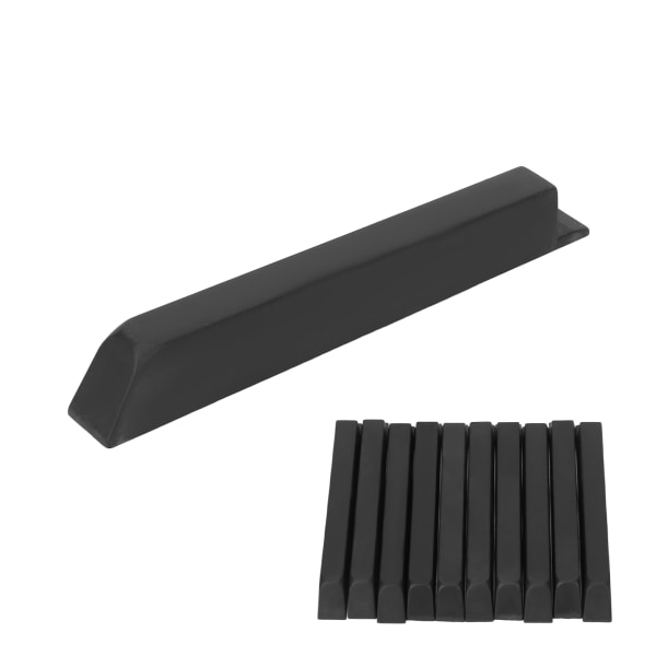 10 kpl Piano Black Key ABS Keytop 10 cm Matte Instrumentin set vaihtoa varten