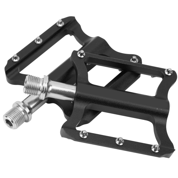 MJ032 Cykelpedal Road Mountainbike Aluminiumlegering Pedal 10x80x20mm 9/16 tråd Svart
