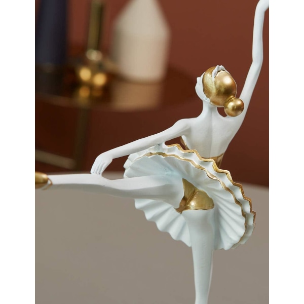 30 cm Dancer Statue Dekor Figur Kvinne Skulptur Resin Yoga