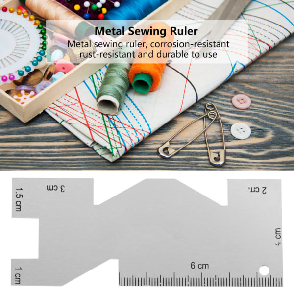 Metall Quilting Linjal - Syverktygstillbehör