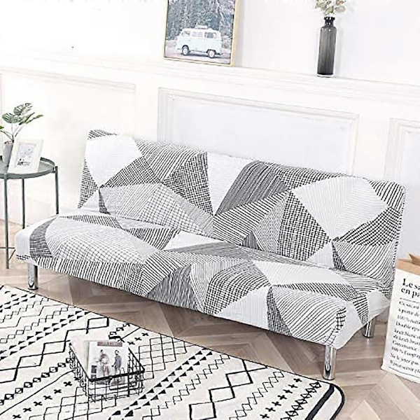 Sofaovertræk uden armlæn til sovesofa uden armlæn, 190-210 cm