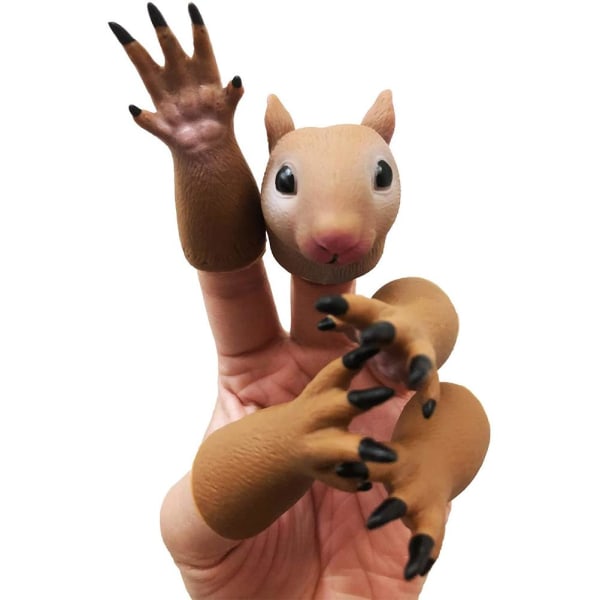 Nyhet Finger Hånddukke Leker Finger Dukke Rekvisitter Animal Finger Puppet Kids Gift