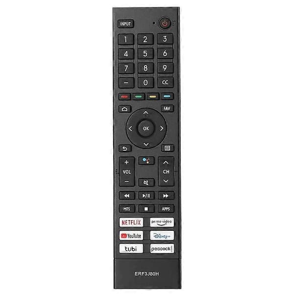 ERF3J80H Remote Control for Hisense Smart TV Battery Operated Replacement Remote