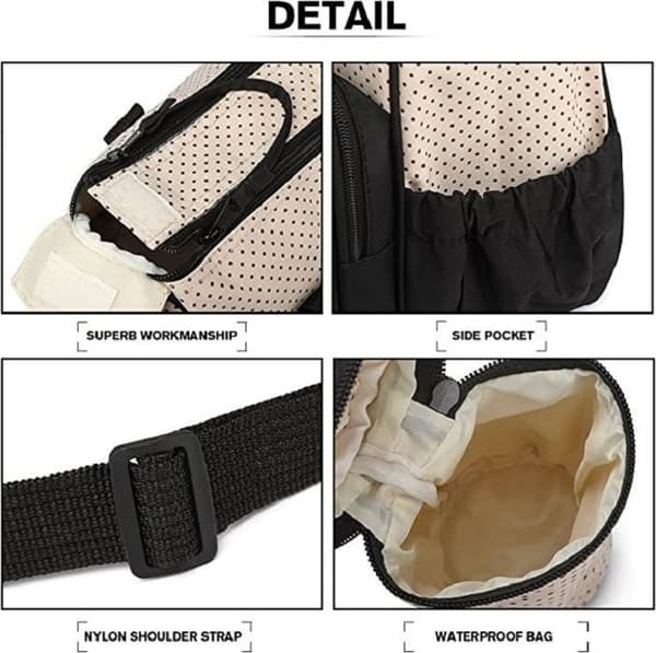 5-delt pusletaskesæt til mødre - ANKKO - Unisex - Brun - Hverdag - Mikrofiber Noir