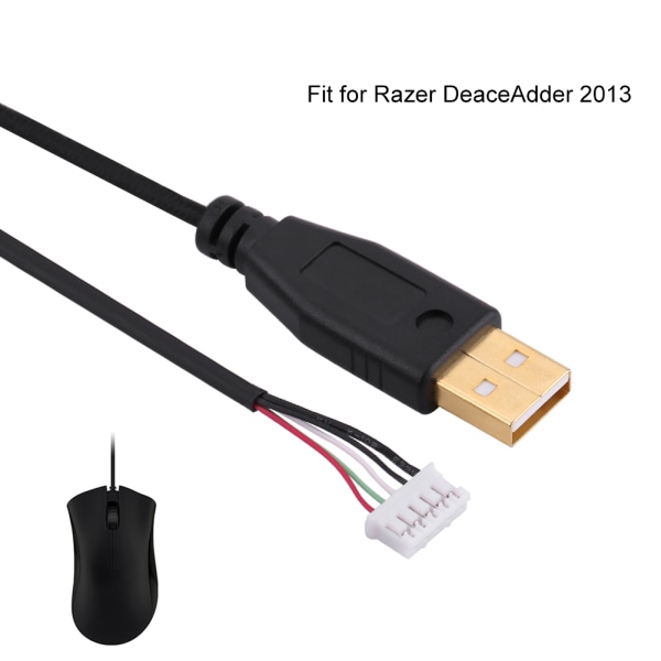 USB Mus Kabel/Sladd/Tråd Ersättning för Razer DeaceAdder 2013 Line 8