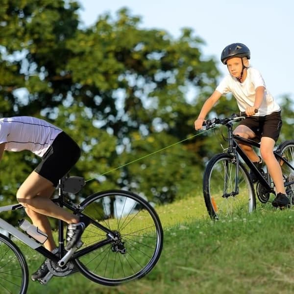 Cykel-træktov, udtrækkelig cykel-trækstang, tilbehør til træksystem til mountainbikes og cykler