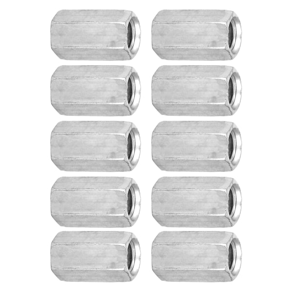 10 stk. M8 Lang Stangmøtrik Hex Hexagonal Bøsning Møtrik Afstandsstykke Gevind Fastgørelseselementer (M8*20)