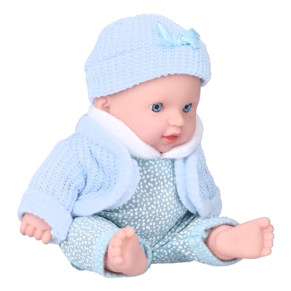 8 tommer lys hudtone babysimuleringsdukke Legehusmode Genfødt babydukkelegetøj (Q8G-001)