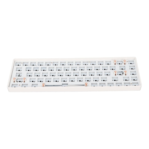 DIY mekanisk tastatursett 68 taster 2.4G trådløs 65 prosent layoutbryter Hot swap Custom Gaming Keyboard Hvit