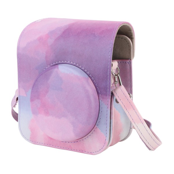 Instant Camera Protective Bag Justerbar skulderstropp for Fujifilm Instax Mini 12-kamera Dreamy Pink
