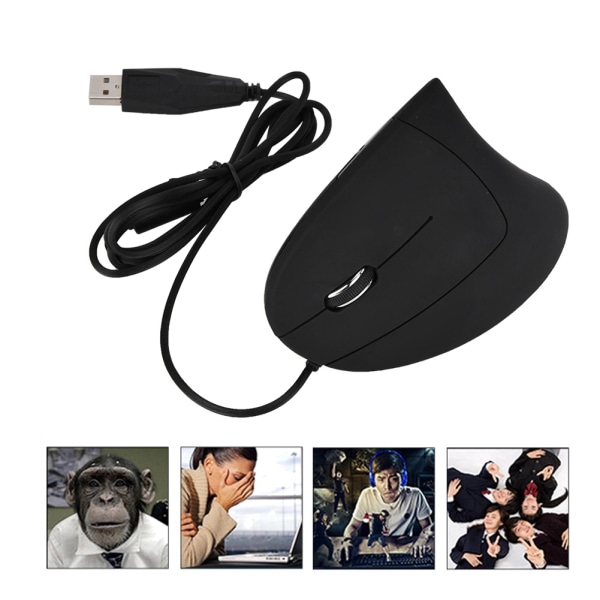 USB langallinen vasenkätinen pystyhiiri Ergonominen pelihiiri Ranneterveellinen hiiri
