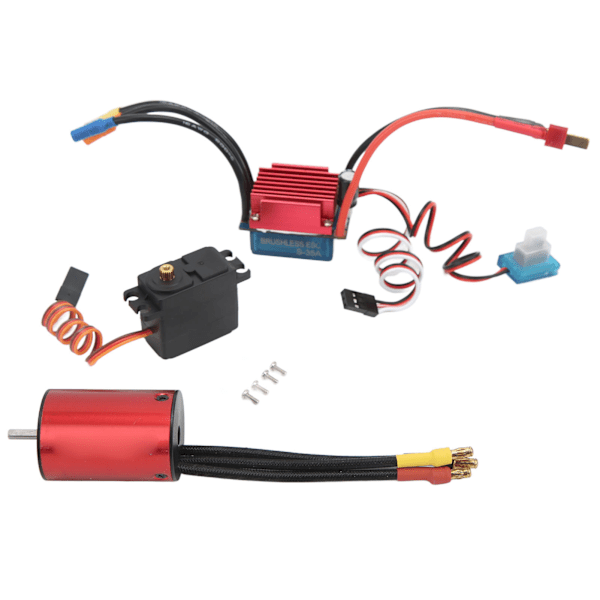 Harjaton moottorisarja 4500KV Moottori Tehokas 2,2KG Servo 35A Harjaton moottori ESC-sarja 1/14 1/16 RC-autolle