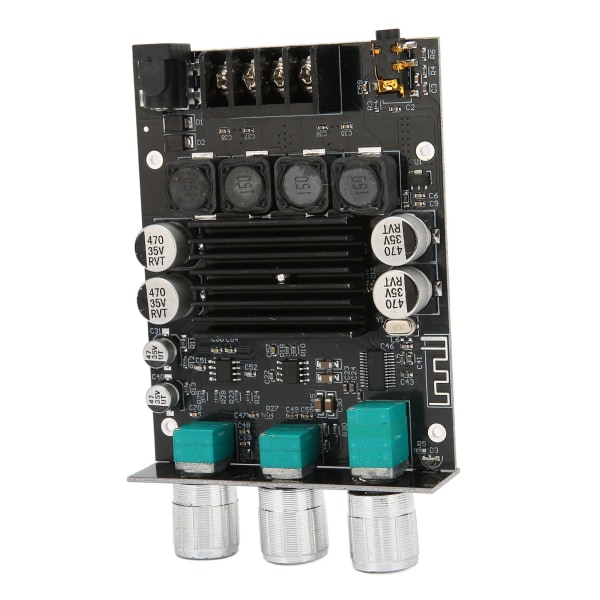 Effektforstærkermodul Dual Channel Subwoofer 100Wx2 DC12‑24V BT 5.0 Sound Amplifier Board ZK‑1002T