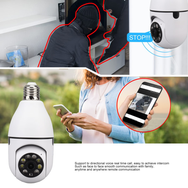 Trådløst HD-kamera til sikkerhed i hjemmet