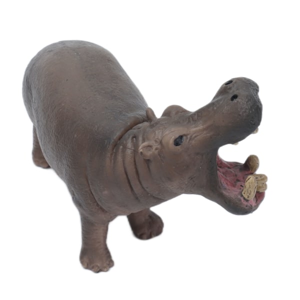 Hippo Animal Model Lelu Kiinteästä muovista Simulaatio Eläin Virtahepo Lapsi Staattinen Malli LeluHippo