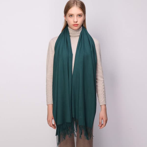 Dame Tørklæder Pashmina Sjaler og Wraps til Bryllupssjaler til Kvinder Vinter Green