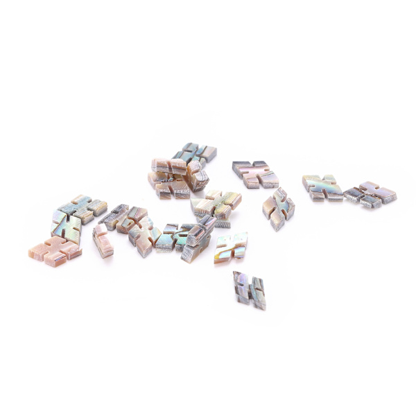 20 stk gitarinnlegg Naturlig Abalone-skall Bruker enkelt vakre gitargripebrettprikker for gitar Ukulele BanjoM02744