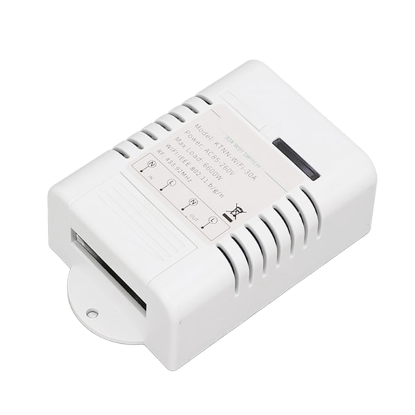 Smart Switch reaaliaikainen palaute Ääniohjaus Älykäs ajoitus WiFi-kytkin AC 85 V - 260 V