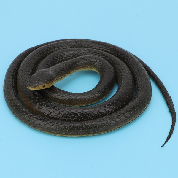 Mjuk plastsimulering Snake Model Toy Fake Snake Djur Barn Rolig Prank Toy