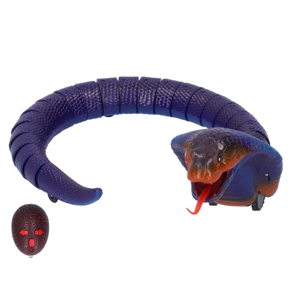 Infrarød fjernkontroll Slangeleke Simulering Slange Dyremodell Elektrisk Triks Lekeblå
