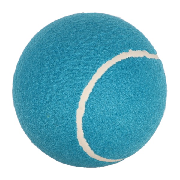 8 Tommer Jumbo Tennisball Bærbar Oppblåsbar Gummi Kjerne Pluss Fløyel Jumbo Signatur Tennisball for Barn Kjæledyr Blå