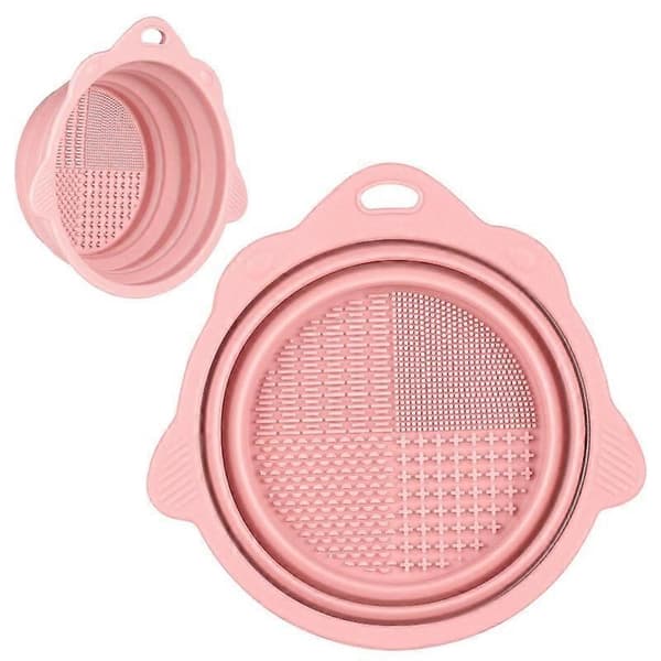 Foldable Silicone Makeup Brush Cleaning Bowl