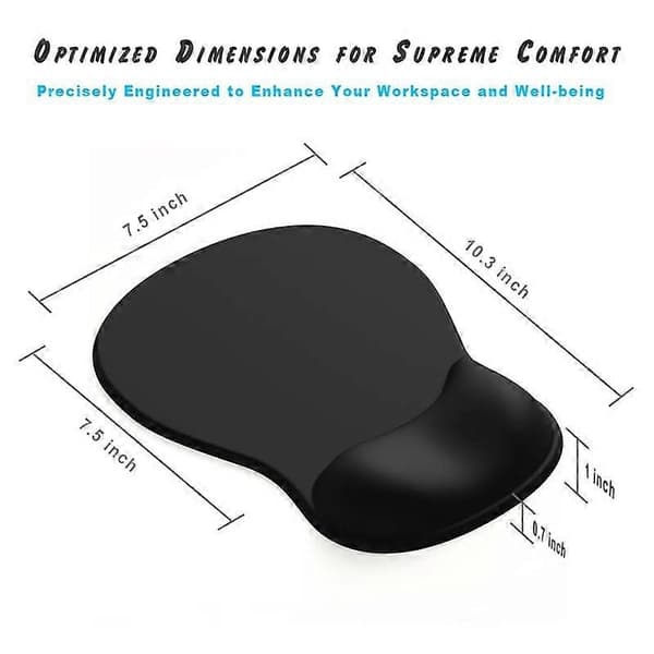 Office Mouse Pad with Wrist Rest - Non-Slip