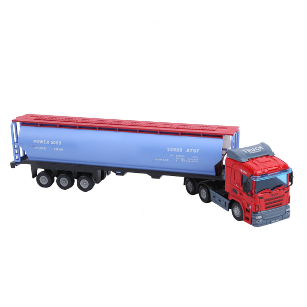 1:43 Ingeniør Tank Container Lastbil Model Legetøj PullBack Høj Simulation Børn Køretøj Legetøj (Rød)