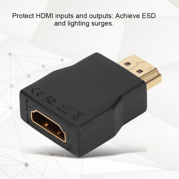Mini Bärbar HDMI In- och utgång överspänningsskydd ESD-skydd överspänningsskydd