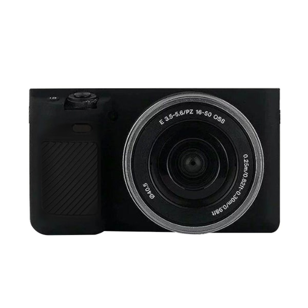 Mykt silikon kameraveske Beskyttende deksel med enkel tilgangsdesign for Sony A6000 Black