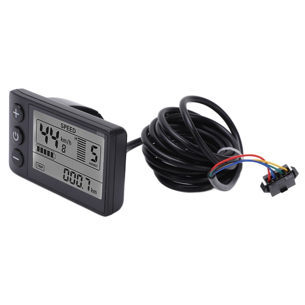 S866 Elektrisk Cykel Display LCD Meter 24V 36V 48V Elektrisk Scooter Kontrolpanel med SM Stik