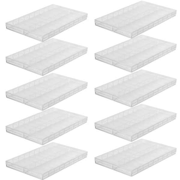 10 stk. 18 Grid Ur Dele Opbevaringsboks Ur Reparation Reservedele Skrue Tilbehør Case
