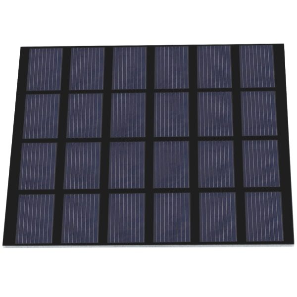 1.5W 6V Mini Polysilicon Solcellepanel PET Laminert Brett DIY Batterilader for Utendørs