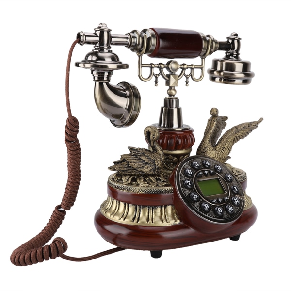 Vintage Retro Telefon Rotary Dial Antik fast telefon FSK/DTMF Office Home Auto IP