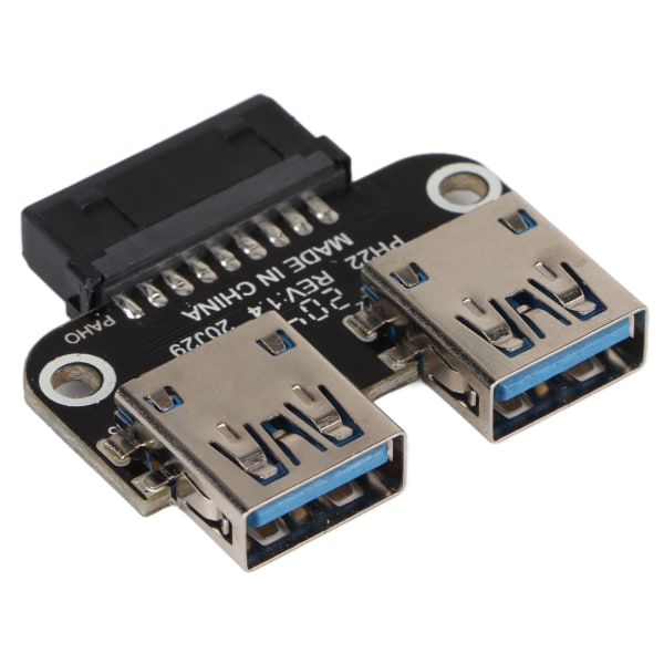 USB -adapter 20-stift till dubbla USB3.0 USB3.1 Bra elektrisk konduktivitet Kontaktomvandlare