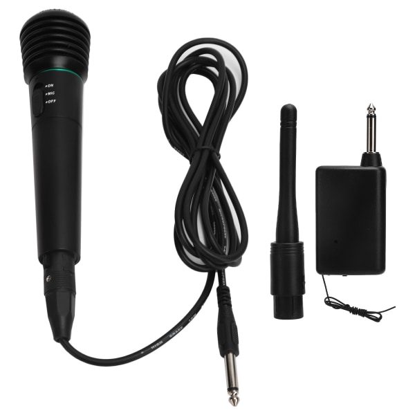 Handhållen dynamisk mikrofon trådbunden och trådlös 2-i-1 karaokemikrofon för Sing Home