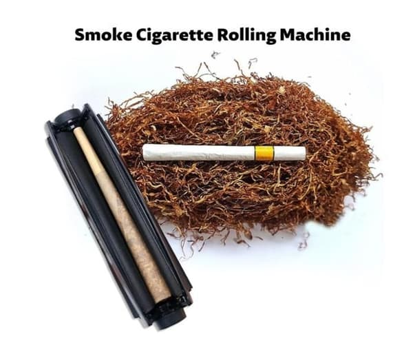 110 mm manuel cigaretrullemaskine, bærbar rulleenhed, sort