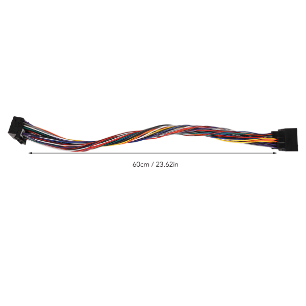 Universal 40-pinners forlengelseskabel for ledningsnett for bilradio (60 cm/23,62 tommer)