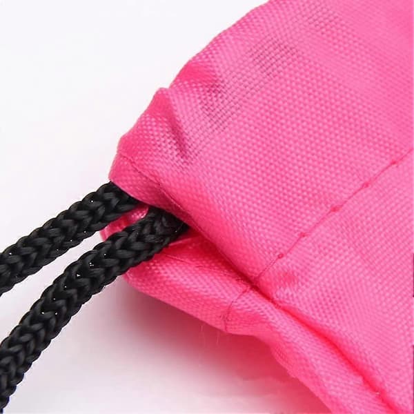 5 Pieces Drawstring Bag 210d Polyester Rope Bag Pulling Nylon Bag