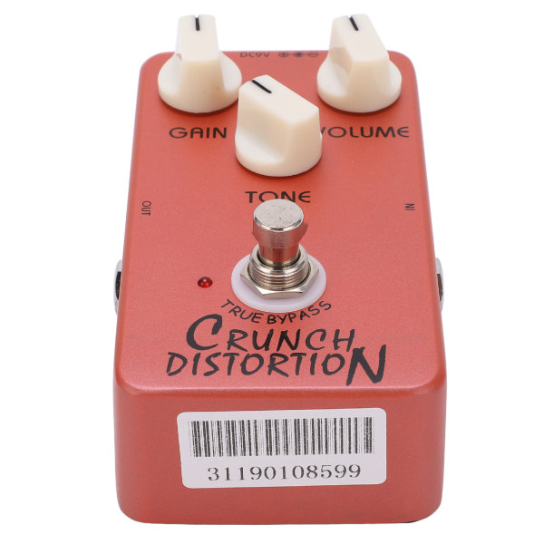 Distortion Pedal Mørkerød Metal Klassisk Britisk Rock Monoblok Guitar Effekt Pedaler Ægte Bypass