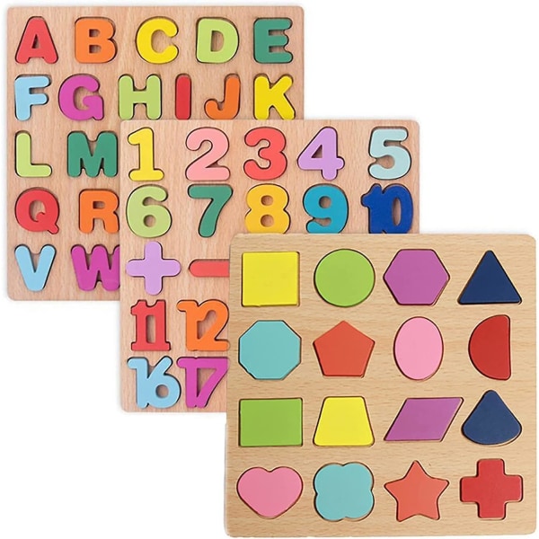 Pedagogiskt set - grafik med alfabetsnummer (3 st)