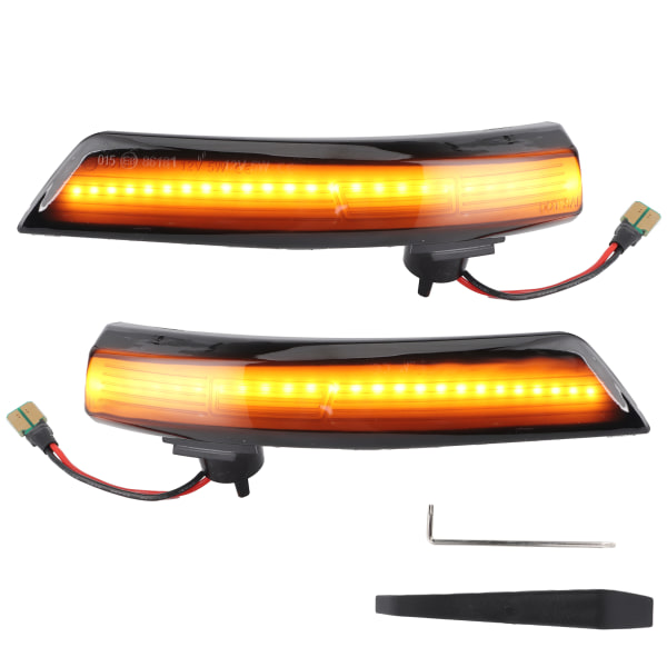 Par backspegel Blinkers Dynamisk LED flödesljus Blinker Passar för Ford Focus MK 2 3