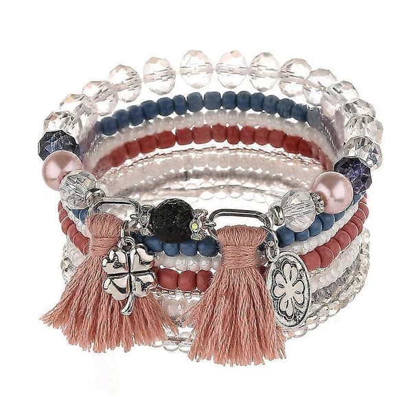 Bohemian Tassel Multilayer Bracelets, Handmade Wrap Bracelets