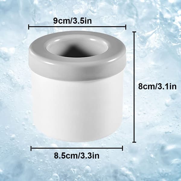 Silikonform för Isbitar, Isbitsbricka med Lock, Ismaskin Kopp Silikon Ishink, Lättanvänd Ismaskin med Tryckfunktion, 60 Isbitar (Blå) blue