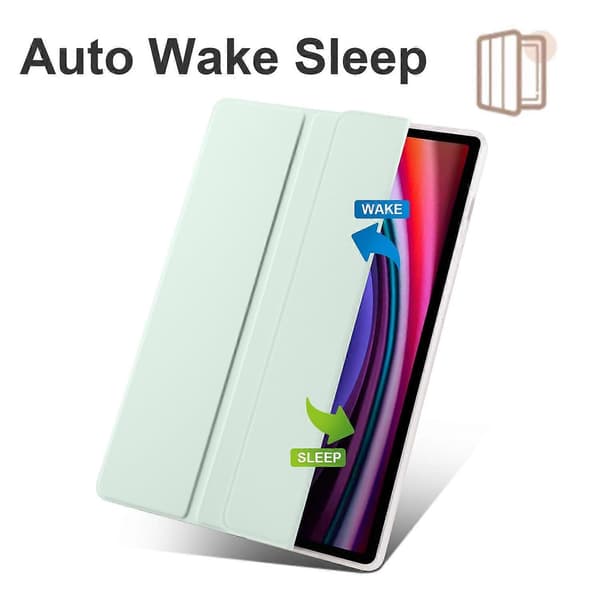 Etui til Samsung Galaxy Tab S10+ med Penholder Tri-Fold Stativ Tablet Beskyttelse Auto Wake/Sleep