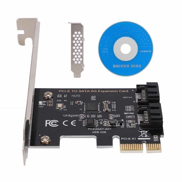 PCI-E-kort PCI Express til SATA 3.0 2 Port SATA III 6 Gbps udvidelsesadapterkort