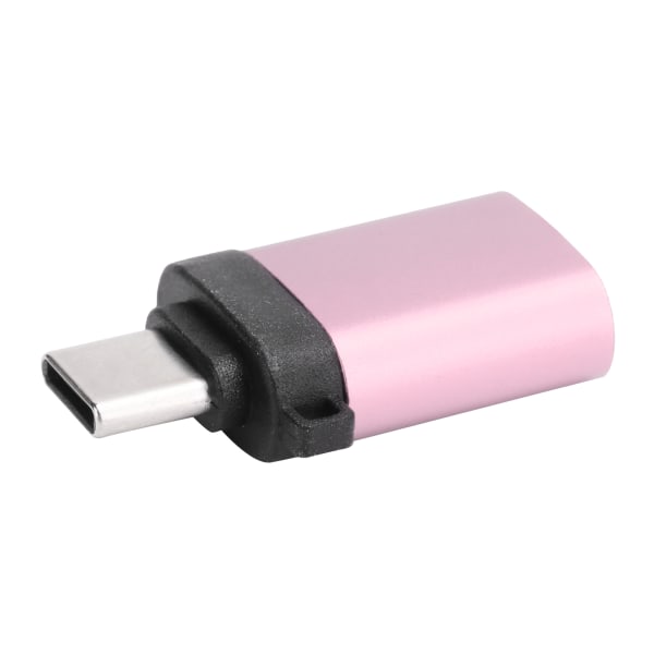 USB3.0 naaras - TypeC-sovitinmuunnin lataustietojen OTG-joustopää ilman ketjua (vaaleanpunainen)