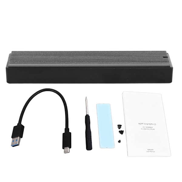 M.2 NGFF SSD-kotelo Nopea ja Vakaa Tiedonsiirto Type C-Liitäntä Kannettava SATA SSD-kotelo