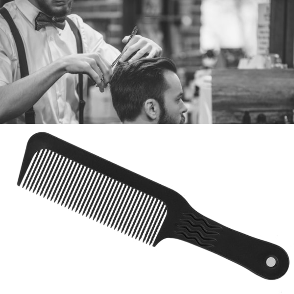 Profesjonell Salong Wave Tooth Hair Combs Frisør Styling Barber Stylist Tool Black